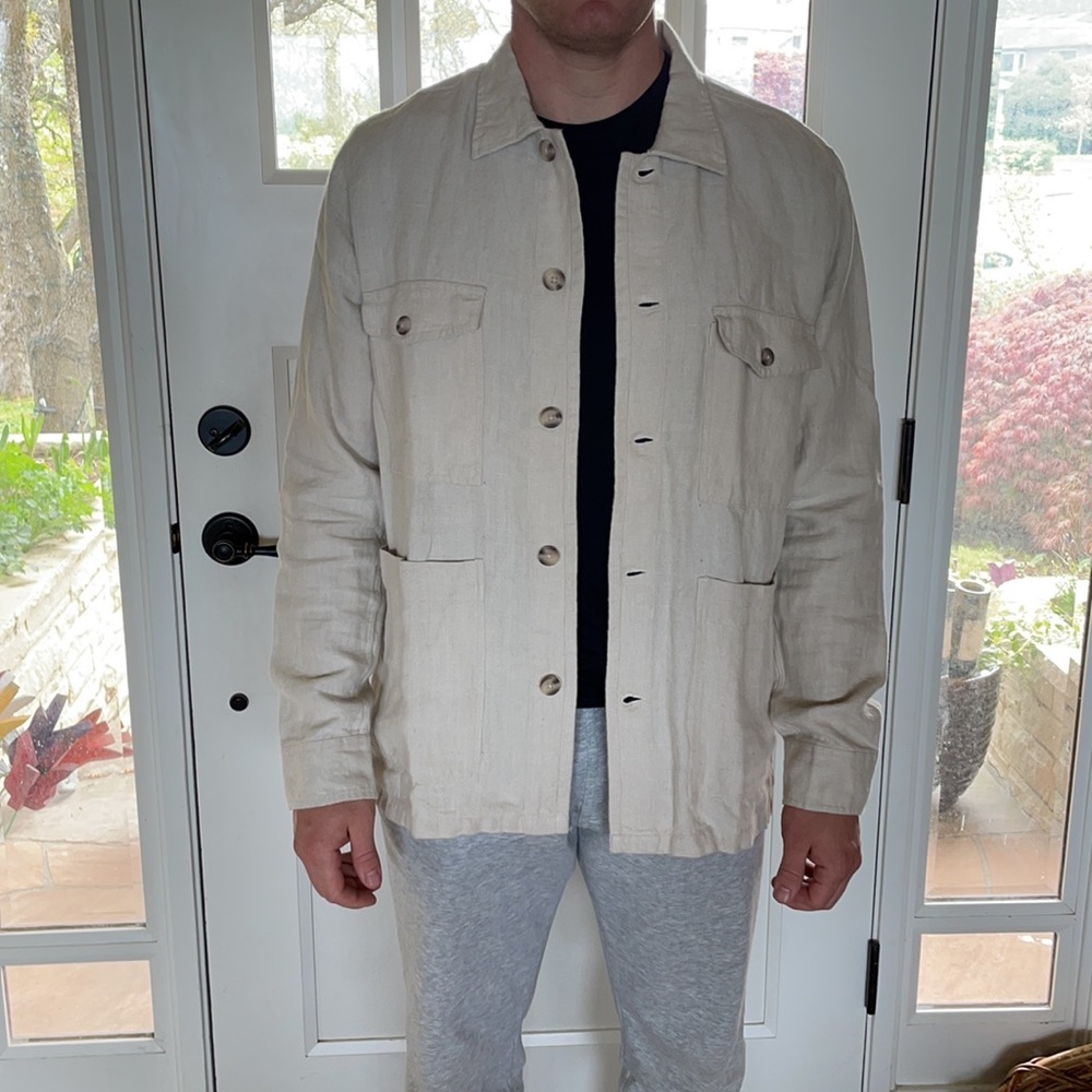 🌟A Days March heavy Linen over shirt - Picture 1 of 14